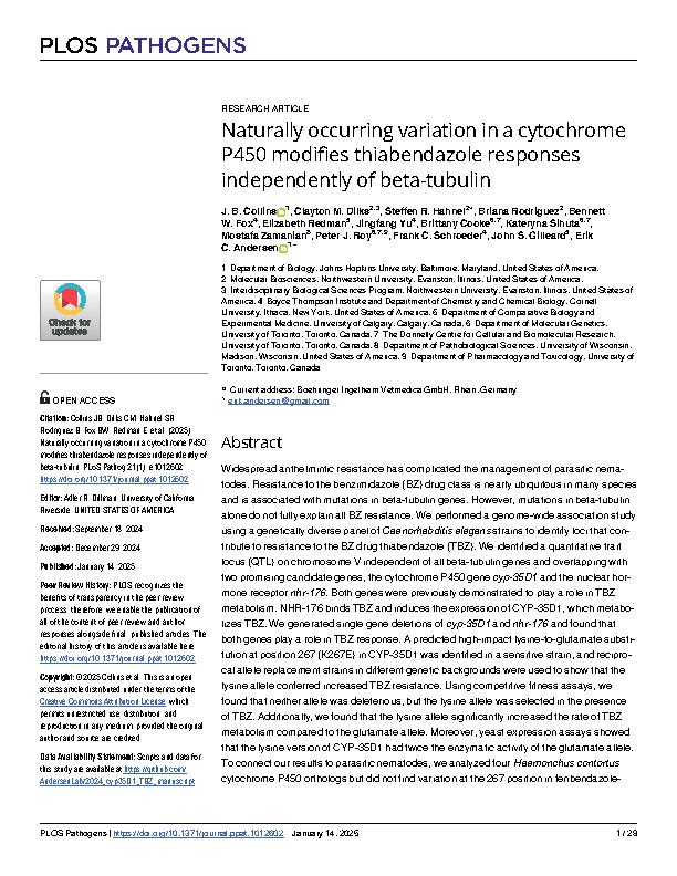 Collins et al. 2025 - Naturally occurring variation in a cytochrome P450 modifies thiabendazole responses independently of beta-tubulin.jpeg