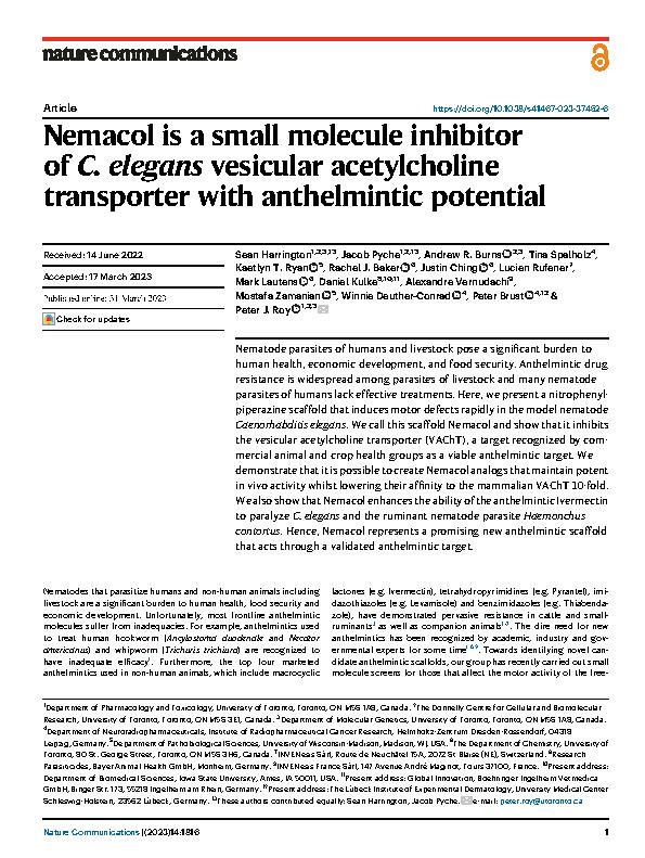 Harrington et al. 2023 - Nemacol is a small molecule inhibitor of C. elegans vesicular acetylcholine transporter with anthelmintic potential.jpeg