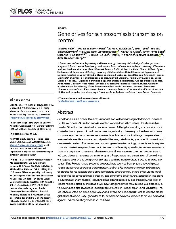 Maier et al. 2019 - Gene drives for schistosomiasis transmission control.jpeg