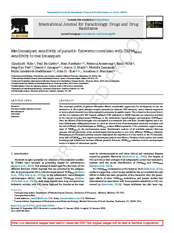 Rohr et al. 2026 - Meclonazepam sensitivity of parasitic flatworms correlates with TRPMMCLZ sensitivity to meclonazepam.jpeg
