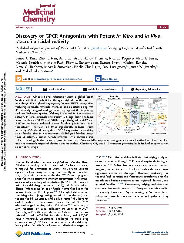 Rosa et al. 2026 - Discovery of GPCR antagonists with potent in vitro and in vivo macrofilaricidal activity.jpeg