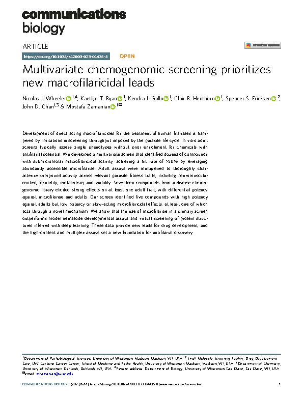 Wheeler et al. 2023 - Multivariate chemogenomic screening prioritizes new macrofilaricidal leads.jpeg