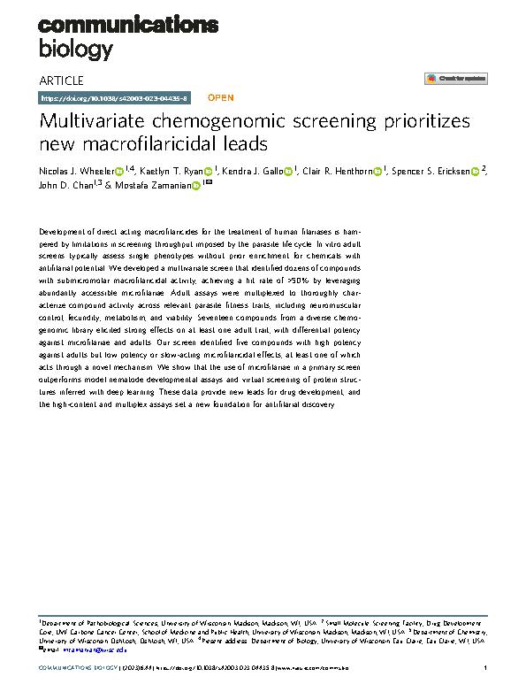 Wheeler et al. 2023 - Multivariate chemogenomic screening prioritizes new macrofilaricidal leads.jpeg